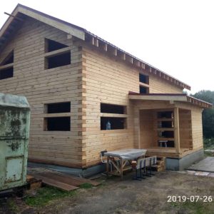 Дом 6х12 из профилированного бруса 200х150 и 150х150