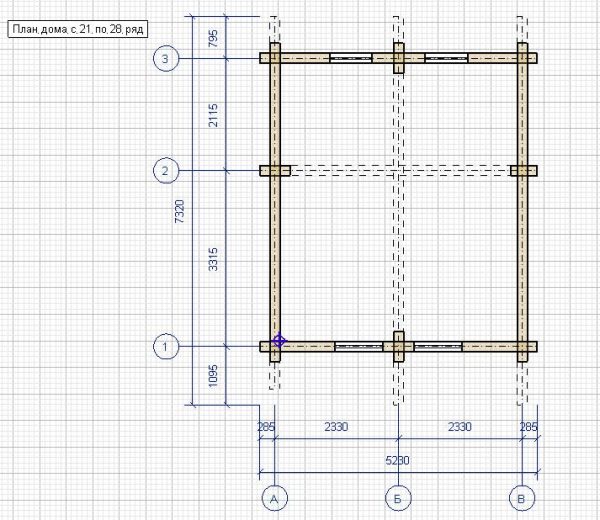 Проект дома-бани 5x6 из кедра 200x150 — изображение 11