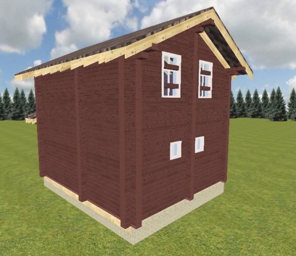 Проект дома-бани 5x6 из кедра 200x150 — изображение 8