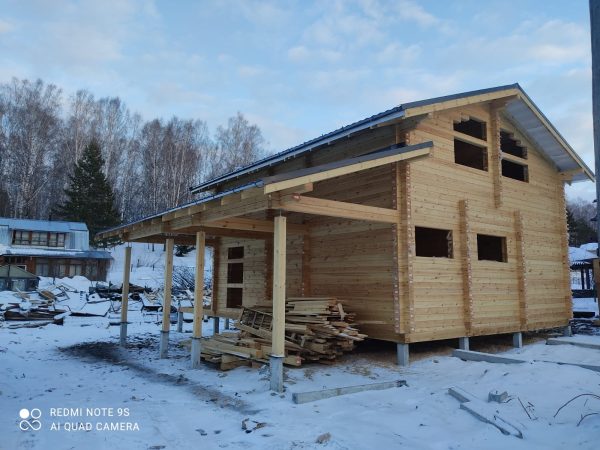 Дом 7000х8000 из профилированного бруса 150х150 — изображение 8