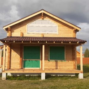Дом-баня 6х8 из сухого профилированного бруса 200х150