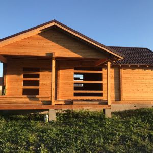 Баня-дом 6х10 из профилированного бруса 150х150