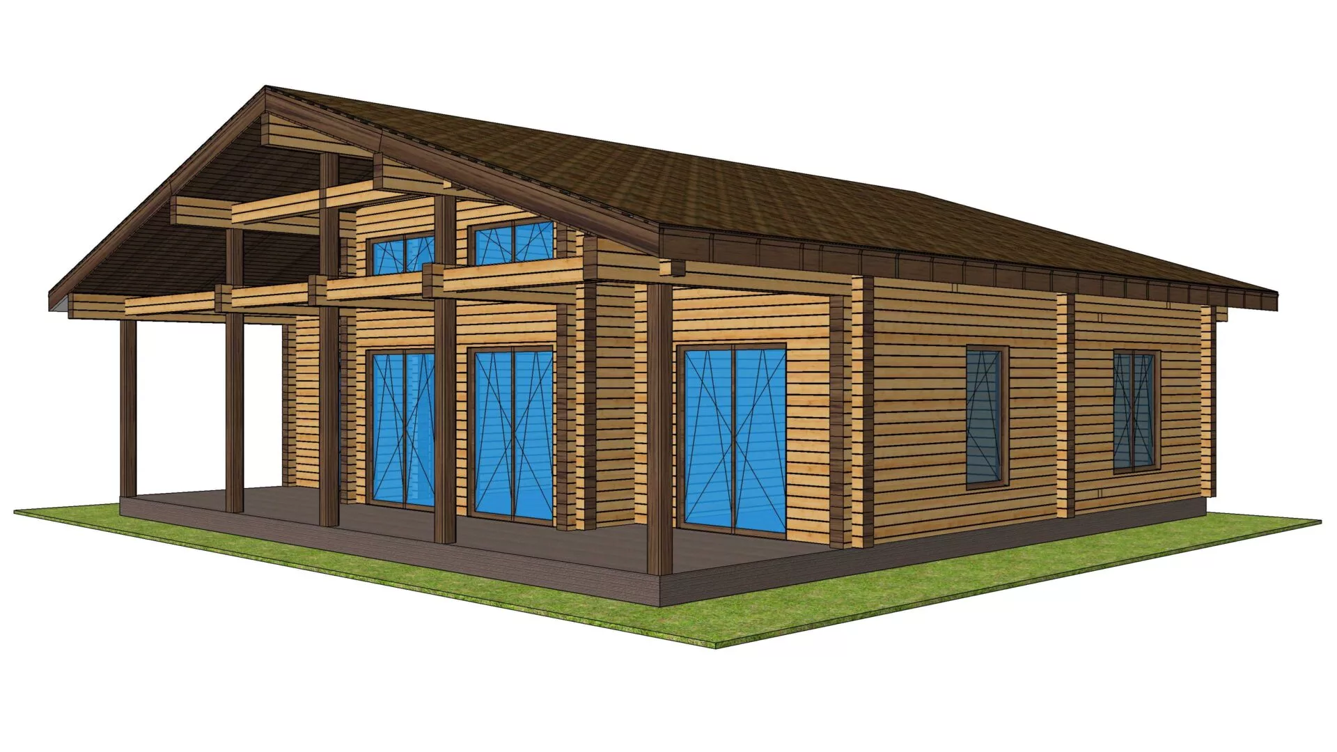 Дом 10х12 из профилированного бруса 200х150 — изображение 6