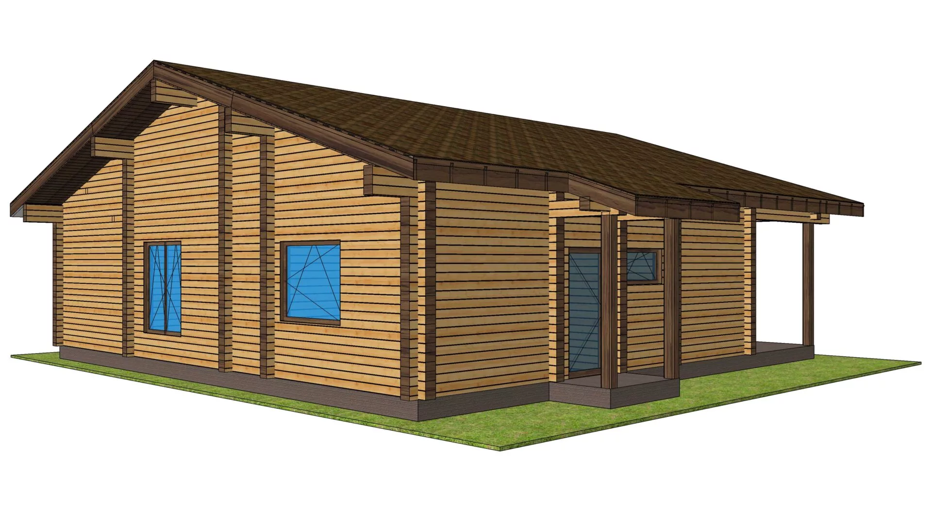 Дом 10х12 из профилированного бруса 200х150 — изображение 5