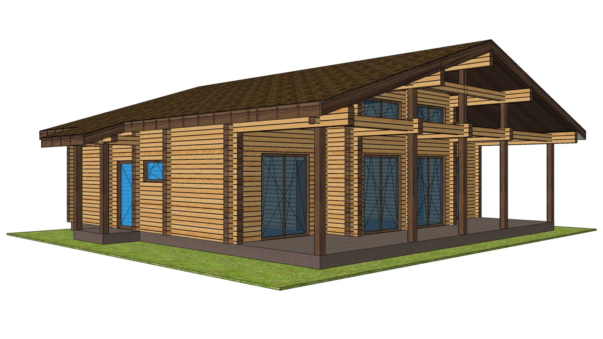 Дом 10х12 из профилированного бруса 200х150