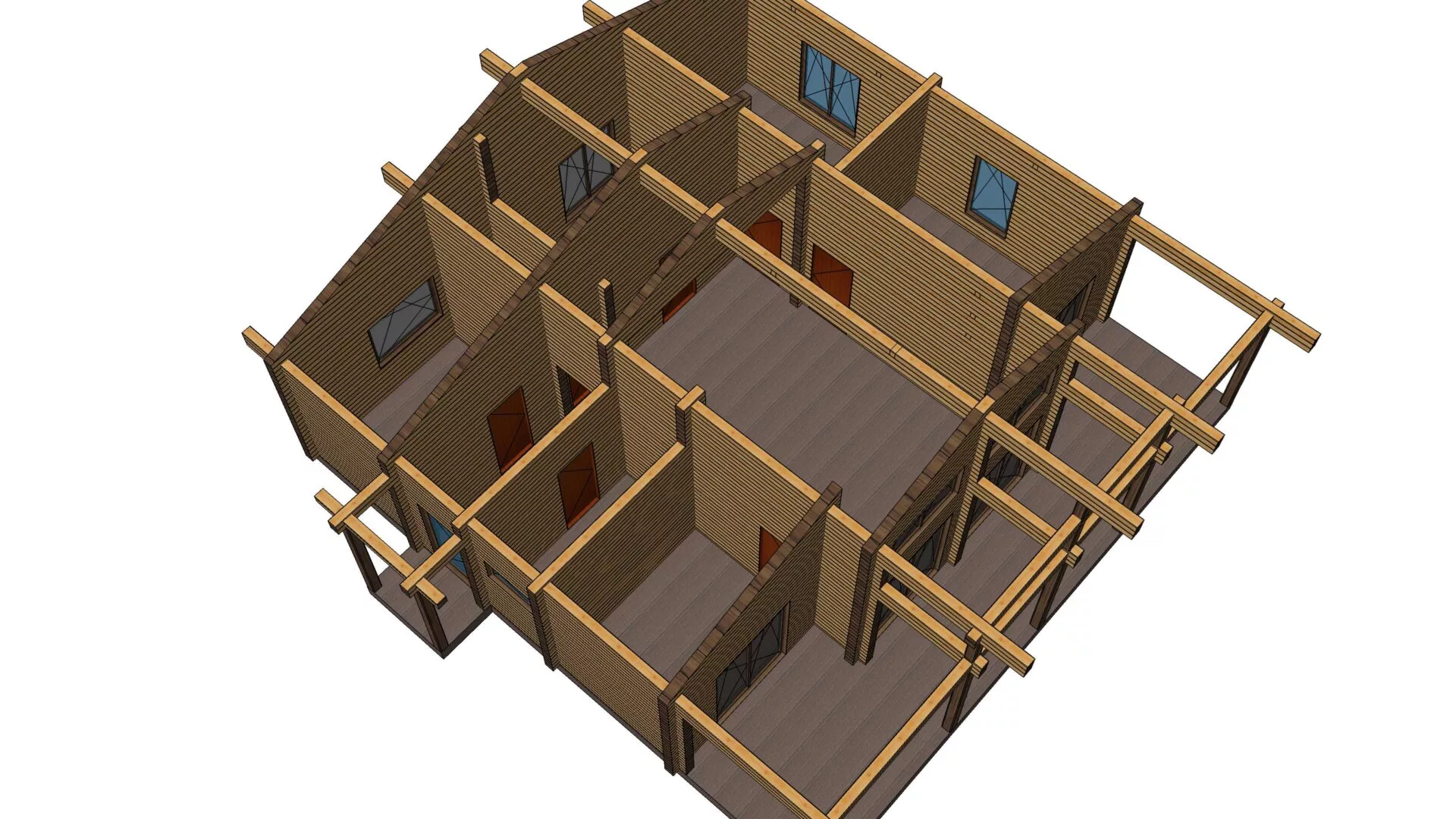 Дом 10х12 из профилированного бруса 200х150 — изображение 3